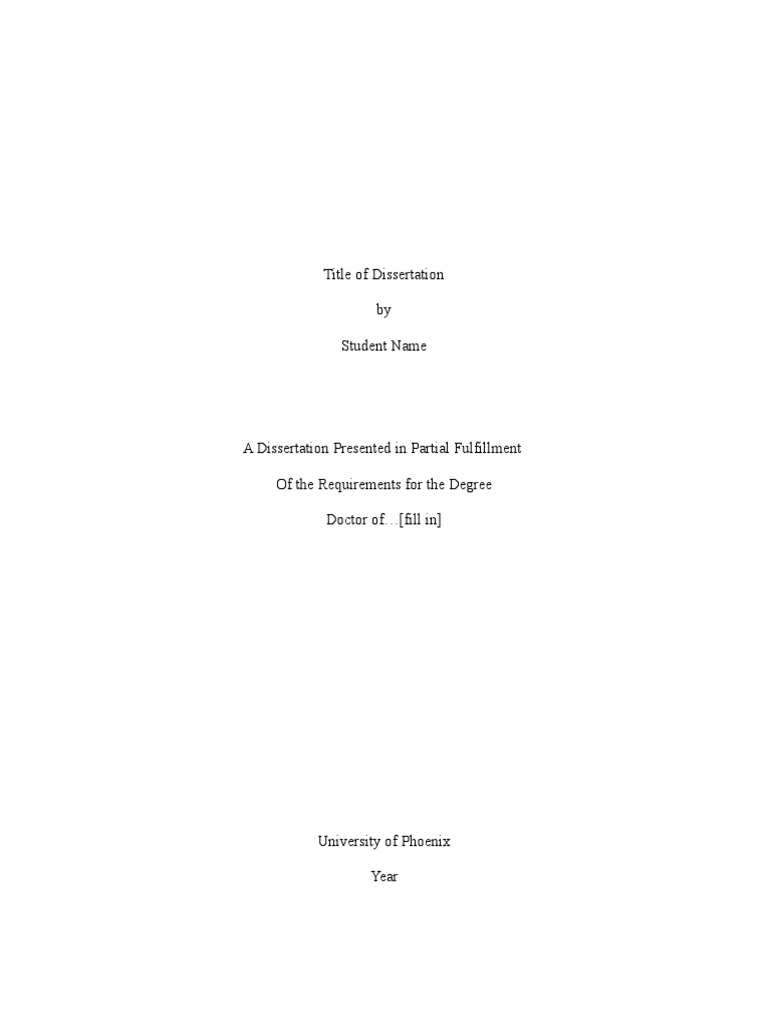 Dissertation Template Outline | Download Free PDF | Hypothesis ...