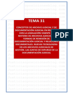 Tema 31 - Archivo Judicial PDF