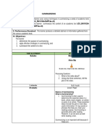 Lesson Plan For Summarizing