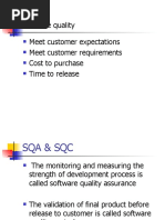 Software Quality Meet Customer Expectations Meet Customer Requirements Cost To Purchase Time To Release