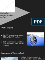 Students Module e Unit 1 Lesson 3 Exploration 1 Analyzing Water On Earth