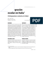 La Integracion Escolar en Italia