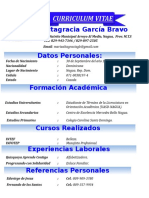 Curriculum María Altagracia García Bravo