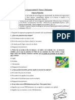 Guía de apoyo unidad I  Fuerza y movimiento Ciencias 4° basicos