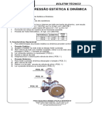 Medidor de pressão estática e dinâmica para rede de água