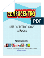 Catálogo de Servicios COMPUCENTRO