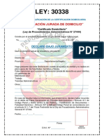 Nueva Declaración Jurada, República Del Perú 2018 (By Franxo)