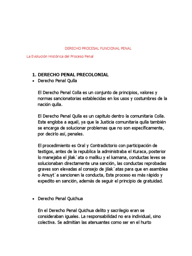 Evolución del Proceso Penal en Bolivia | PDF | Derecho Constitucional ...