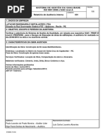Relatório da Auditoria Interna Nível A n° 01