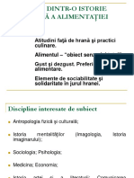 CURS 1-2 Secvențe Dintr-o Istorie Culturală a Alimentației