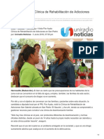 Visita Flor Ayala clínica de rehabilitación de adicciones en San Pedro