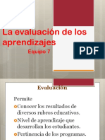 La Evaluación de Los