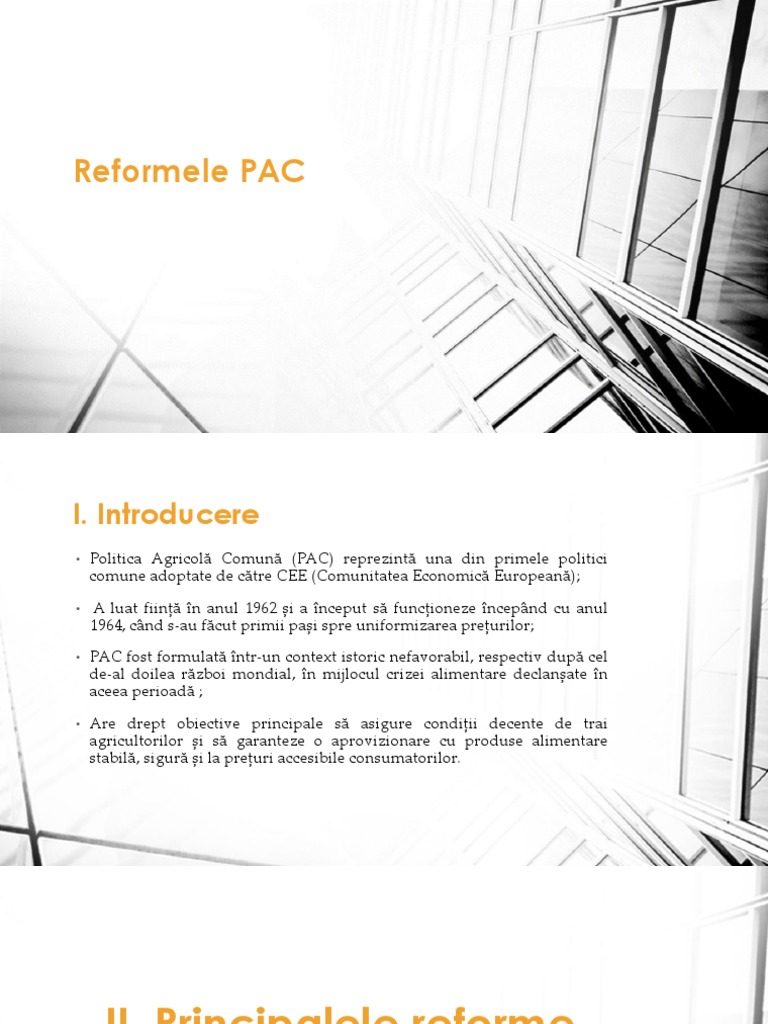 Reformele Pac | PDF