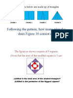 The Figures Below Are Made Up of Triangles