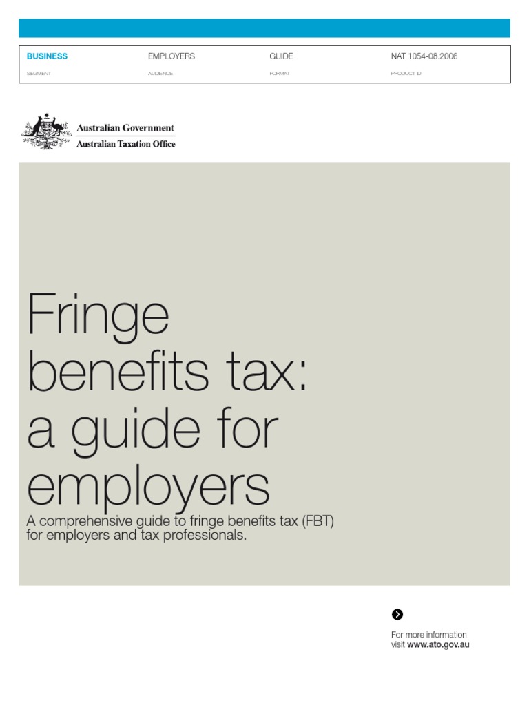 FBT Guide PDF Employee Benefits Tax Exemption