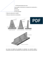 5.5 Dimensionamiento de Muros