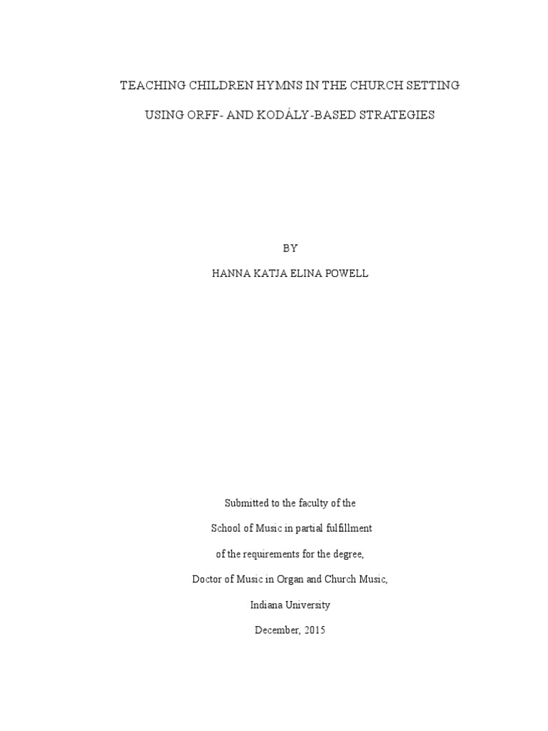 Church Music | PDF | Music Education | Hymns
