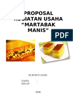 Contoh Proposal Usaha Martabak Manis Sketsa