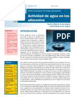 Actividad de Agua en Los Alimentos PDF