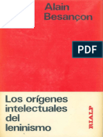 Besancon Alain Los Origenes Intelectuales Del Leninismo PDF