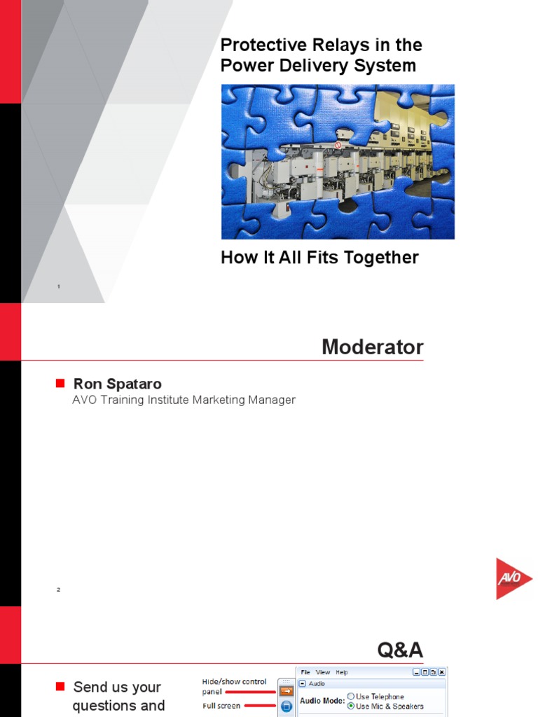 Protective Relays in The Power Delivery System PDF Electric Power