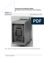 Numerical overcurrent protection relay with thermal overload protection, earth fault protection, auto-reclosure, and directional option