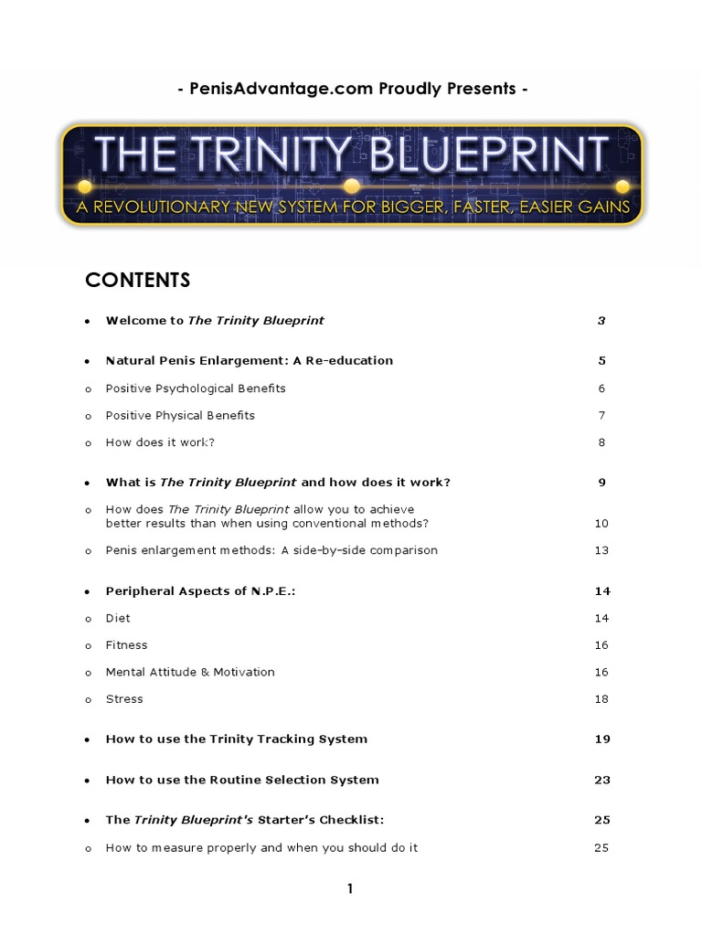 The Trinity Blueprint Bigger Faster Thetrinityblueprint Com