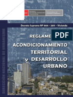 DS 004-2011 Reglamento de Acondicionamiento Territorial y Desarrollo Urbano (Formato A4) PDF