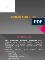 Usulan Penelitian