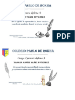 Diploma de Excelencia Académica 8°