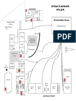 evac plan with fire hydrantextinguisher