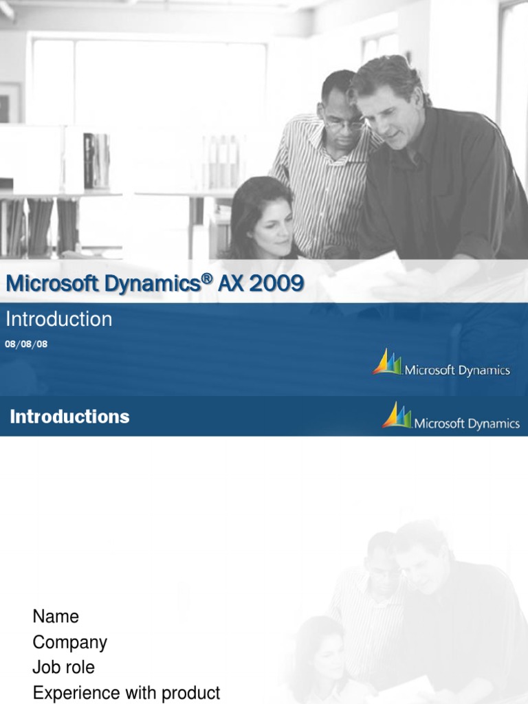 Microsoft Dynamics AX 2009 | PDF
