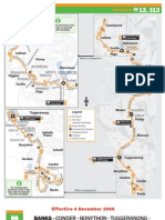 Belconnen bus route map