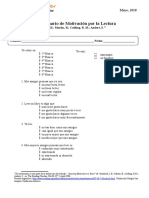 Cuestionario Motivacion Por La Lectura - 2011