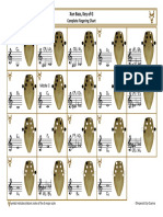 Xun Bass, Key of G: Complete Fingering Chart