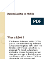 Remote Desktop On Mobile