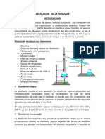 Destilacion de La Gasolina