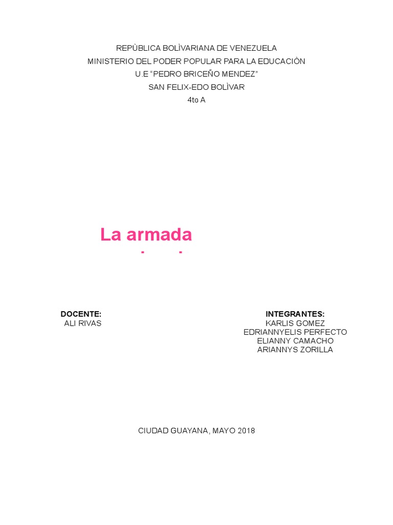 Historia y Funciones de la Armada Venezolana | PDF | Venezuela | Militar