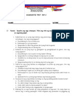 1ST Grading Diagnostic Test in ESP 6 NEW