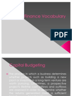 Finance Vocabulary
