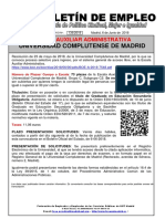 136 - 18 Boletin Informativo Empleo Publico Escala Auxiliar Administrativa Universidad Complutense de Madrid 6-06-2018