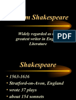 William Shakespeare: Widely Regarded As The Greatest Writer in English Literature