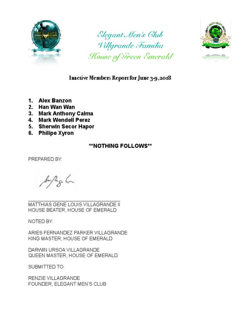Inactive Report | PDF