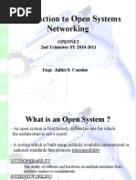 Intro To Open Systems