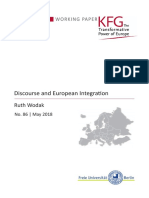 Discourse and European Integration