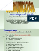 In Marriage and Family