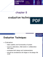 HCI-lecture Chp9 (Evaluation Techniques)
