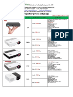 EUG Projector Price List 2018.