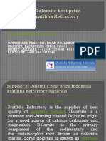 Supplier of Dolomite Best Price Indonesia Pratibha Refractory.output