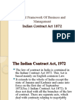 Indian Contract Act 1872: Legal Framework of Business and Management